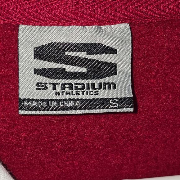 Women's Crimson Oklahoma Sooners Arched Name Full-Zip Hoodie Embroidered NCAA - Picture 6 of 7